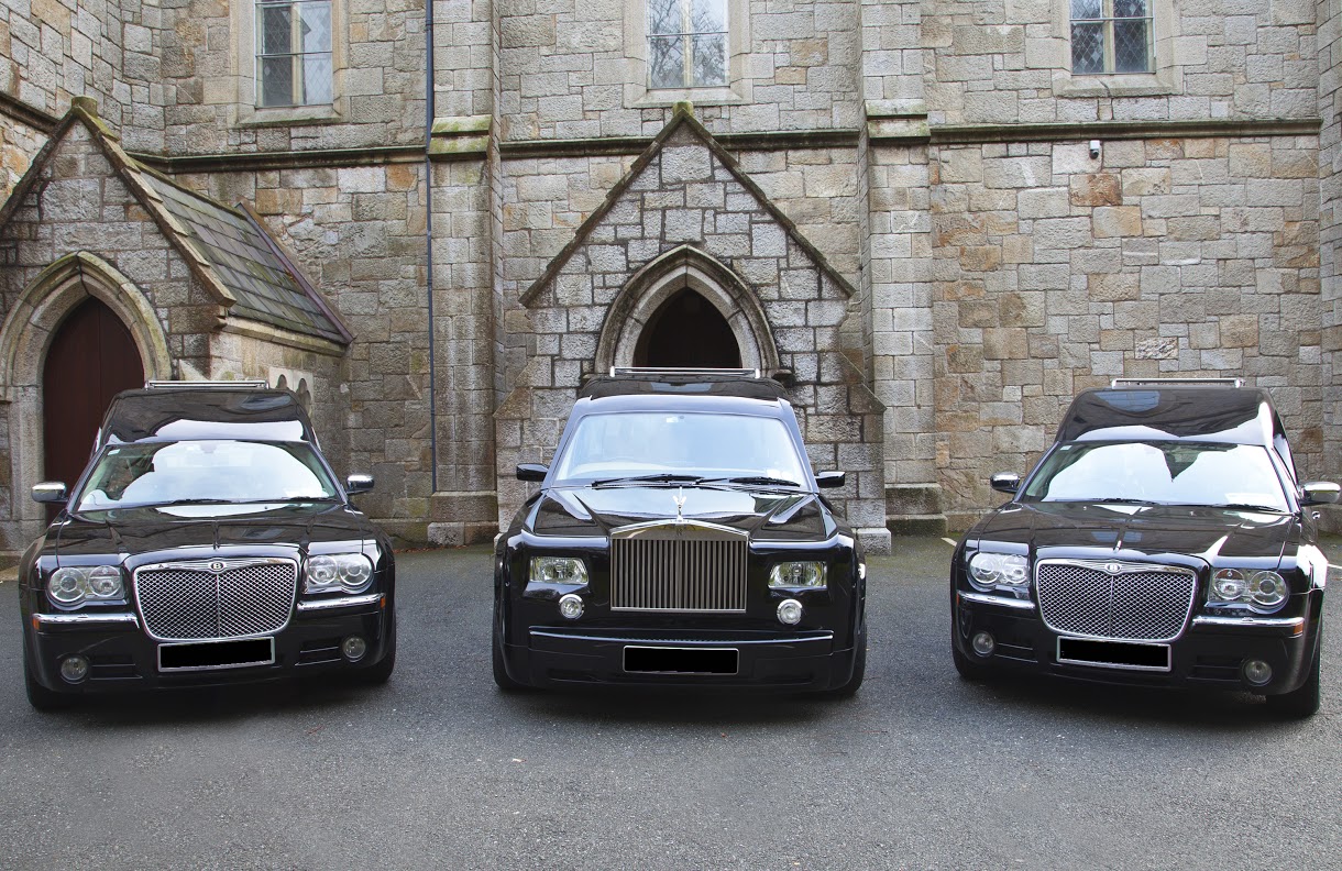 Hearses & Limousines provided by Quinns of Glasthule Funeral Home